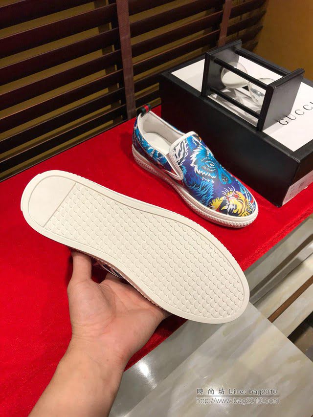 GUCCI男鞋 官網爆賣款 古馳經典款 Gucci男士休閒板鞋  hdnx1005